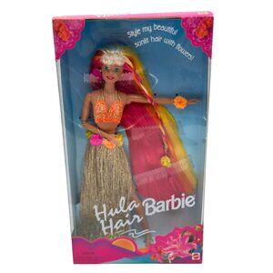 Vintage 1996 Hula Hair Barbie Extra Long Multicolor Hair 17047 Mattel 1996 NRFB